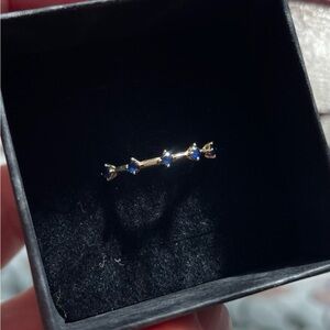 Solid 10k Gold & Dreamy Sapphires Ring
